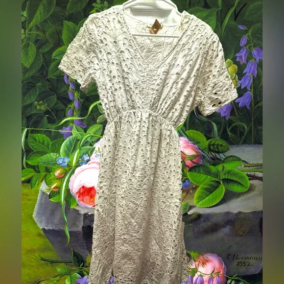 white dress and black heels Irina White Sequin Mini Dress with Black Bow S